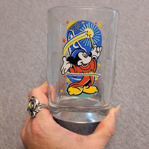 Walt Disney World McDonalds Drinking Glass 2000 Vintage Wizard Mickey MOUSE Y2K